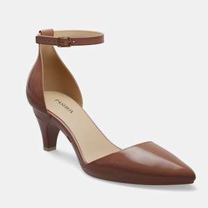 CONVERTIBLE HEEL - Pashion 1.0 The D'Orsay Walnut Patent   Stiletto 3 Inch